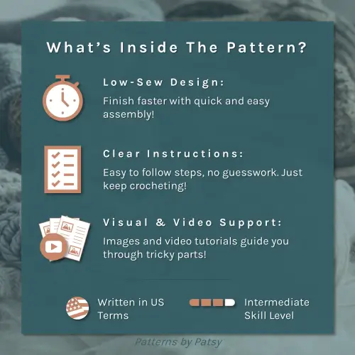 Whats inside ellie the crochet elephant lovey pattern