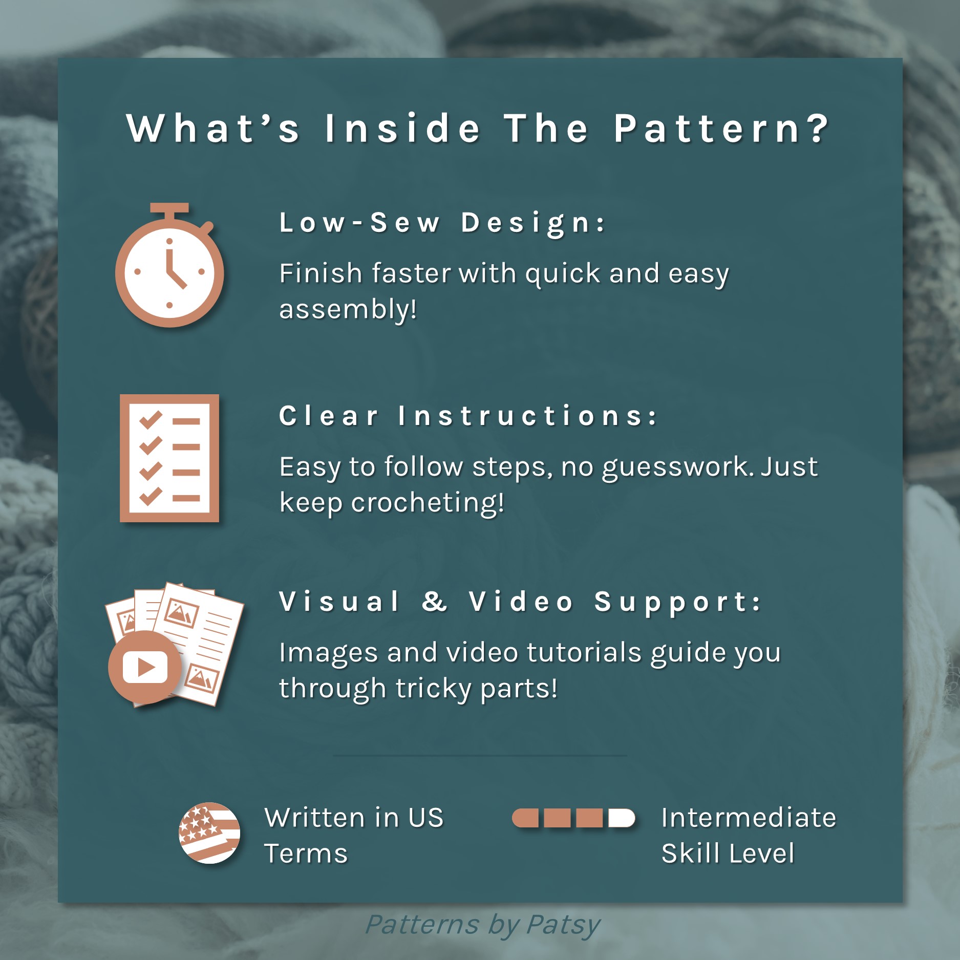 Whats inside the ellie crochet pattern