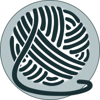 Yarn-Only Materials Yarn ball icon representing yarn only materials with no safety eyes or extra parts required.